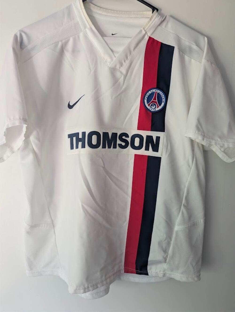 PSG 2002-2004 Away Jersey Youth XL Nike Vintage Authentic Retro White